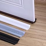 Tür-Zugluftstopper, doppelseitig, hält heiße Luft draußen, Schallschutz, doppelter Zugluftstopper, energiesparend, isolierend kalter Luftstopper, weiß, 1 Packung