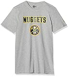 New Era Herren Denver Nuggets T-Shirt, Grau, M
