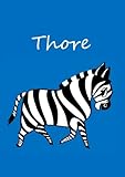 Thore: individualisiertes Malbuch / Notizbuch / Tagebuch - Zebra - A4 - blank