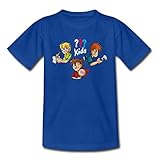 Spreadshirt Die DREI Fragezeichen Kids Detektive Kinder T-Shirt, 122-128, Royalb