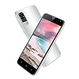Smartphone, entsperrt, 4G, nicht teuer, 5,5 Zoll (14 cm), Mobiltelefone, entsperrt, Android 9.0, 2 GB RAM + 16 GB ROM, 8 MP + 5 MP, 3600 mAh, Face ID Dual SIM Handy, nicht teuer ohne Paket (Grau)