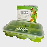 Foodycubes Silikon-Lebensmittel-Gefrierbehälter mit luftdichtem Deckel für 6 x 1/2 Tasse g