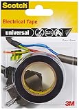 ScotchBlue 4401BLA Isolierband universal, 15 mm x 10 m, 1 Stück, Schw