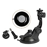 PHOTOBETTER Aktualisierter Action Kamera Saugnapf Auto Windschutzscheiben Glas Saugnapfhalterung kompatibel mit GoPro Hero, Session, Fusion, DJI Osmo Action Kameras Saugnap