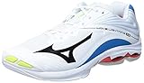 Mizuno Laufen/Joggen Herren, Weiß/ Schwarz/ Diva Blue, 44 EU