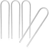 com-four® 4X XL Bodenanker aus massivem Stahl - extrem stabile Erdanker für Zelte, Pavillons, Hüpfburgen & Trampolins - Langer Erdnagel für alle B