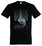 Urban Backwoods Xenomorph Alien Herren T-Shirt Schwarz Größe XL
