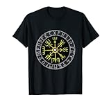 Viking Shirt Wikinger Kompass Rune Vegvisir Valhalla Viking T-S