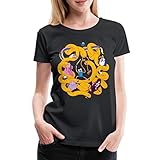 Spreadshirt Adventure Time Mit Finn Und Jake Unendlicher Knoten Frauen Premium T-Shirt, L, Schw