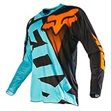 SHUOJIA Herren Radtrikots, Motocross Langarmshirt, Fahrrad, MTB, Outdoor Sportswear (A-1,XXL)