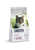 BOZITA Hair & Skin Weizenfrei mit Lachs - Trockenfutter für erwachsene Katzen, dass Haut- und Fellpflege unterstützt, 0.4 kg