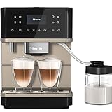 Miele CM 6360 MilkPerfection Kaffeevollautomat – OneTouch for Two, AromaticSystem, 8 Genießerprofile, DoubleShot, WLAN-fähig, LED-Beleuchtung u. v. m. – Obsidianschwarz CleanSteelM