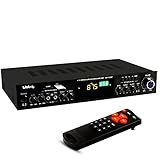 WJG Industrievertretung HiFi Verstärker FM Radio Tuner USB SD MP3 AUX Bluetooth Fernbedienung Mikrofoneingänge R