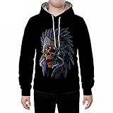 XDJSD Herren Pullover Herren Hoodie Jacke Paar Schwarz Print Mit Kapuze Lose Mode Casual Pullover Große Größe Pullover Anzug Sw