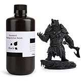ELEGOO 3D Drucker Resin, LCD UV 405nm Rapid Resin für LCD 3D Drucker Photopolymer Kunstharz Flüssige 3D-Druckmaterialien Super Schwarz 1000g