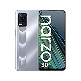 realme Narzo 30 5G Smartphone 6.5',Dimensity 700 5G,90HZ Ultraglattes Display,Starker 5000 mAh Akku,18W Schnellladung,48 MP Nachtlandschaft-Kamera,NFC,Dual SIM,4GB + 128 GB (Silber)