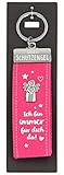 Depesche 10890.008 Schlüsselanhänger aus Filz, mit Schutzengel und Aufschrift, Ich bin immer für dich da!, rosa, ca. 15