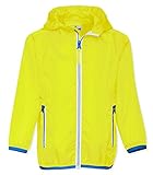 Playshoes Unisex Kinder Faltbare Funktions-Jacke Regenjacke, Neongelb 43, 152