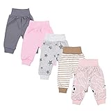 TupTam Unisex Baby Pumphose 5er Pack, Farbe: Mädchen 7, Größe: 86