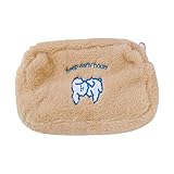 CARRYKT Kawaii Dog Plush Pencil Case Pen Bag Pouch Cute Girls Student Stationary School Supplies Kids G