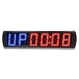 LHQ-HQ Wand Timer Großer LED Digital Intervall-Timer Count Training Timer Gym Stoppuhr Led Wanduhr elektronischen Wecker (Farbe: Schwarz, Größe: 70X16X4CM) Wecker für H