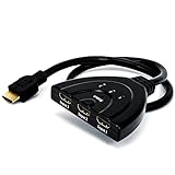 CSL - 3D Ready Full HD 1080p HDMI Switch flexibel - 3 Port Umschalter - 3 x IN 1 x Out - Dolby True HD - intelligenter Switch - automatische und manuelle Umschaltung