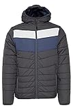 Blend Kristof Herren Steppjacke Übergangsjacke Jacke leicht wattiert mit Kapuze, Größe:XL, Farbe:Iron Gate (193910)