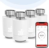 Smart Heizkörperthermostat, Etersky WLAN Heizung Thermostat, App Steuerung Kompatibel mit Alexa Google Home [Etersky Gateway Erforderlich] Temperatursteuerung mit LCD-Anzeige, M30 * 1,5 mm, 12 Adap