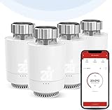 Smart Heizkörperthermostat, Etersky WLAN Heizung Thermostat, App Steuerung Kompatibel mit Alexa Google Home [Etersky Gateway Erforderlich] Temperatursteuerung mit LCD-Anzeige, M30 * 1,5 mm, 12 Adap