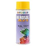 DUPLI-COLOR 722493 AEROSOL ART RAL 1021 rapsgelb glänzend 400 ml, transp