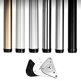 AILILI Möbelfüße -Schrankfuß,hohenverstellbar,Goldfarbe, Weiß, Silber,möbelfüsse Metall,kann Angepasst Werden,für Stehtisch, Schranktisch,Tischbeine -4 Stück (Color : Silver, Size : Height 30cm)