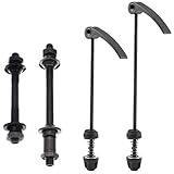 FBNDFUI5DVBU 4 Pcs Schnellspanner Fahrrad Vorderrad Schnellspanner Fahrrad Achse Hohlwelle Quick Release Fahrrad Nabe Rennrad Mountainbike Vorder Hinterachse Hohlwelle Set mit Standard-Ab