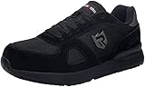 LARNMERN Sicherheitsschuhe Herren Damen Stahlkappe Leicht Arbeitsschuhe Schutzschuhe S1 SRC Non Slip (39 Schwarz)
