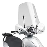 107A A107A|33 Windschutzscheibe Visier Windschutz + Befestigungen GIVI kompatibel mit Piaggio Liberty 50 125 150 2020 Motorrad S