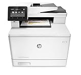 HP Color LaserJet Pro M477fnw Farblaserdrucker Multifunktionsgerät (Drucker, Scanner, Kopierer, Fax, WLAN, LAN, ePrint, Airpint, USB, 600 x 600 dpi) weiß