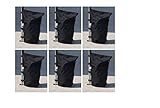 Kronenburg Pavillon Gewichte 6er Set in Schwarz – mit Sand, Splitt, Kies etc. befüllbar - Füllvolumen pro Stück ca. 13 kg – zusätzliche Standsicherung für G