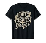 Herren Stiefel Jeans und Jesus Reiter Reiter T-S