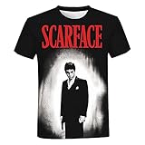 JFLY Scarface T-Shirt Film Tony Montana 3D Printed Streetwear Männer Frauen Casual Fashion O-Neck T-Shirt Übergroßes T-S