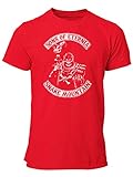 clothinx Sons of Eternia egal ob Snake Mountain oder Castle Grayskull, 80er Fan oder Comic Convention Herren T-Shirt Rot Gr. XL