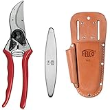 FELCO 2 Baum- und Gartenschere und Lederträger und S