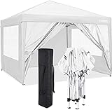 TEPET Pavillon mit Seitenwänden wasserdicht, Premium Pavillon für Hochzeit im Freien Gartenparty