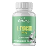 Vitabay L-Tyrosin 500 mg • 120 Kapseln • Bioverfügbar • Made in Germany