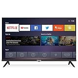 Caixun EC32S2N 81cm(32 Zoll) HD Smart TV LED Fernseher (Netflix, YouTube, Dolby Audio, WiFi, Facebook,Triple Tuner, DVB-T/T2/S/S2, HDMI) [Modelljahr 2021]