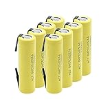 THENAGD 3.7v 1000mah 10440 Lithium Ionen Lithium Li-Ionen Batterien, Ersatzzellen für Elektrische Rasiermaus 2p