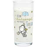 Sheepworld 47242 Trinkglas Schutzengel, Glas mit Motivdruck, 50 cl, Mehrfarbig