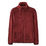 WANMN Pullover Herren Jacke Baseball Jacken Herbst Herren Pullover Plus Samt Dicke Kleidung Jacke Oberbekleidung,Rot,L