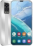 HAZYJT Lockfreies Android-Telefon, Quad-Core-Smartphone, 6,3 Zoll High-Definition-Kerbbildschirm 1GB RAM+8GBROM 1x128GB Speicherkarte 6000mAh großer Akku 3D vertikales Muster Hochglanz-Rückabdeckung