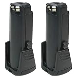 2x Trade-Shop Premium Li-Ion Akku 3,6V / 2000mAh für Bosch PS10, SPS10, SPS10-2, GSR Mx2Drive, GSR PRODRIVE, 36019A2010 ersetzt 2 607 336 242, 2 607 336 241, BAT504