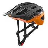 Cratoni Unisex – Erwachsene Allrace Helme, Schwarz/Neonorange Mat, M