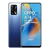 OPPO A74 Smartphone, 6,4 Zoll FHD+ AMOLED Display, 5.000 mAh Akku mit 30W VOOC 4.0 Schnellladen, 48 MP Dreifachkamera, Qualcomm Snapdragon 662, 6 GB RAM, 128 GB Speicher, ColorOS 11.1, Midnight B